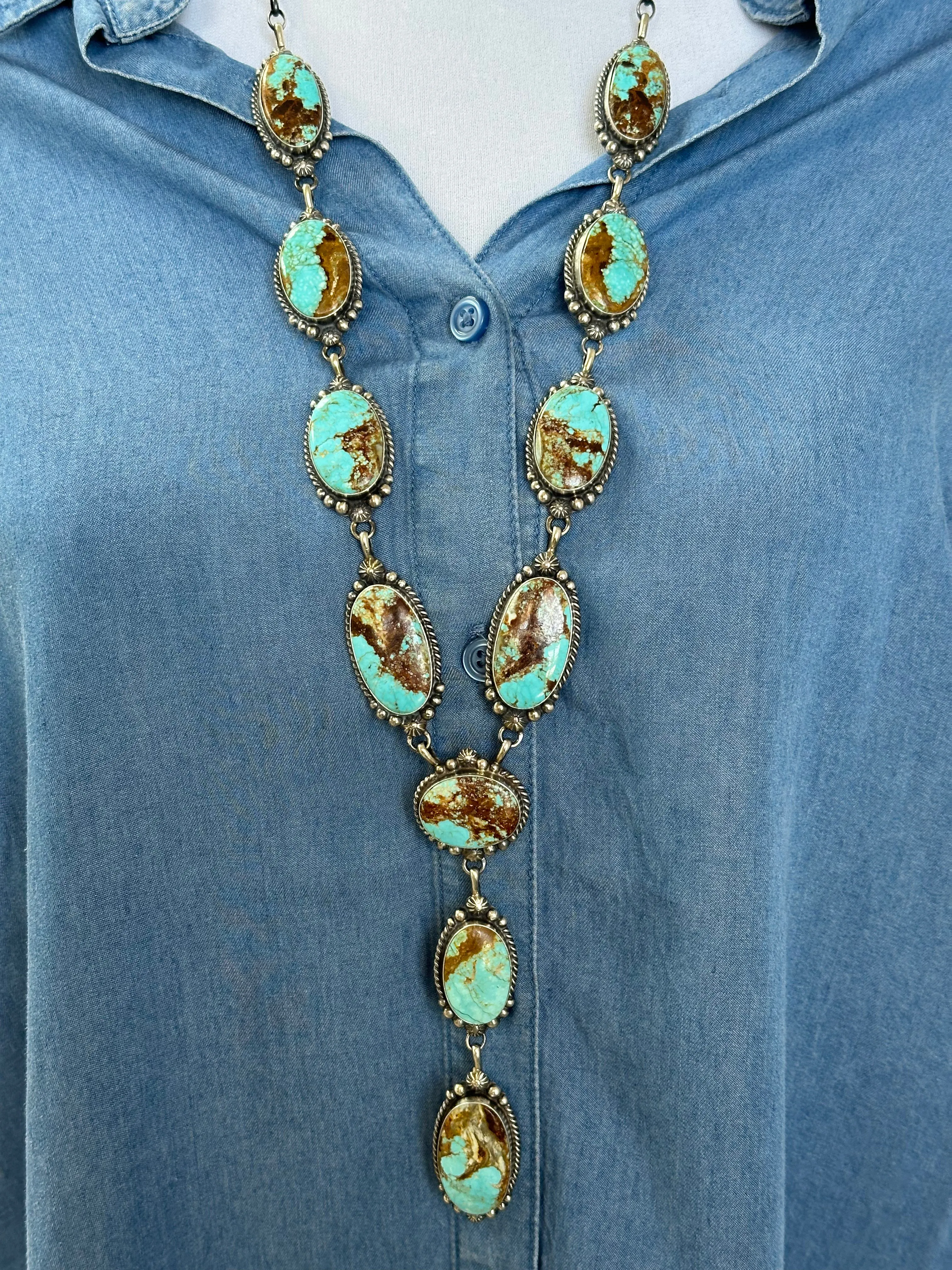 #8 Lariat Necklace & Earring Set