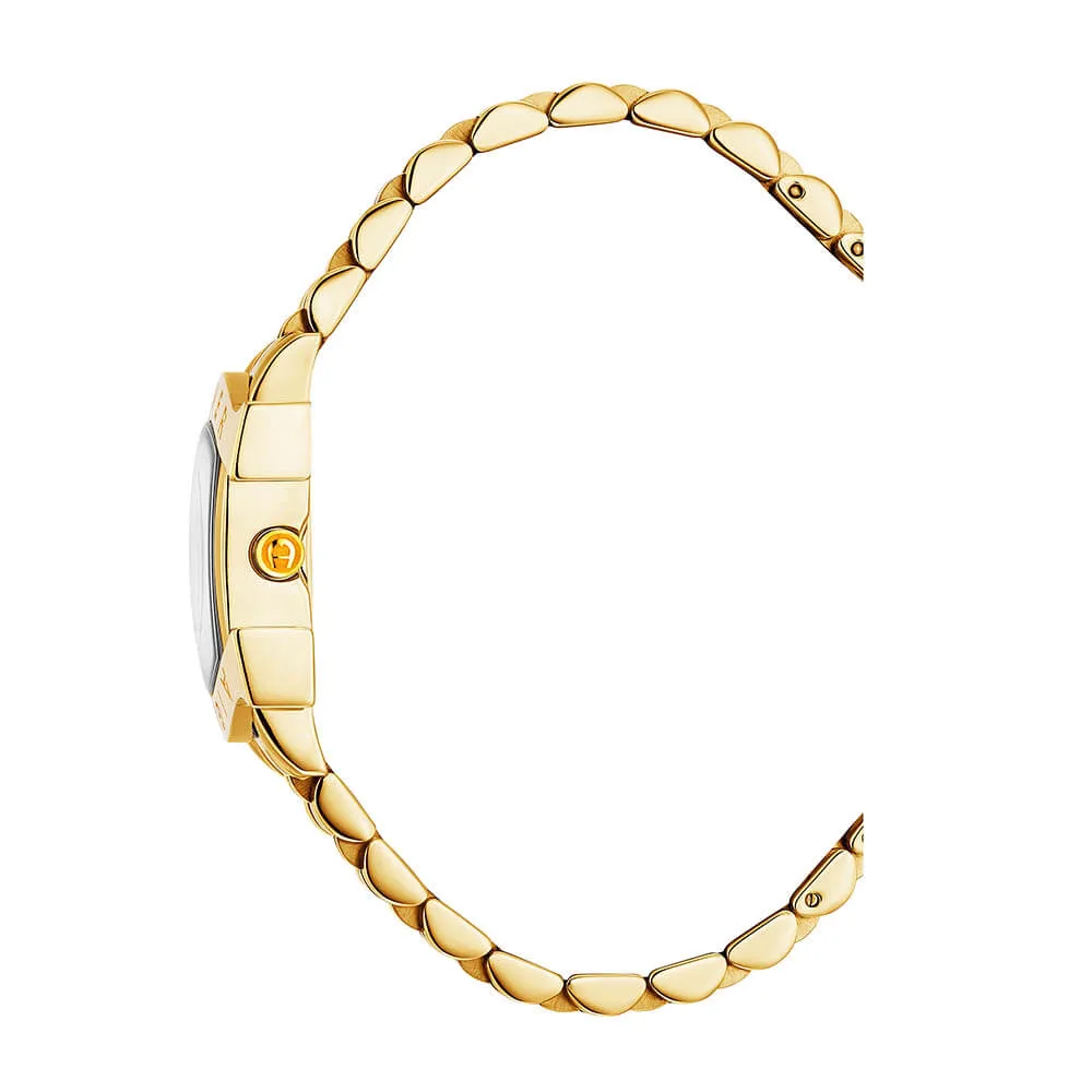 Aigner Massa Due Ladies Gold Dial Stainless Steel Gold Plated Watch