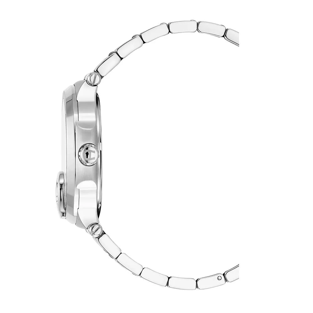 Aigner Tiviano 2 Gents White Pattern Dial Silver Stainless Steel Watch