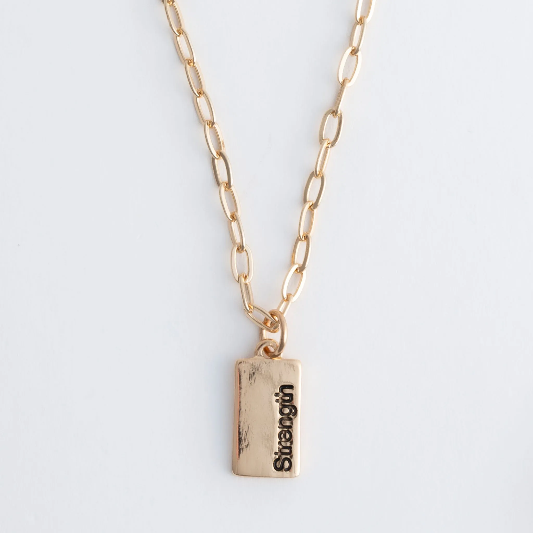 Amira Strength Greeting Card Necklace