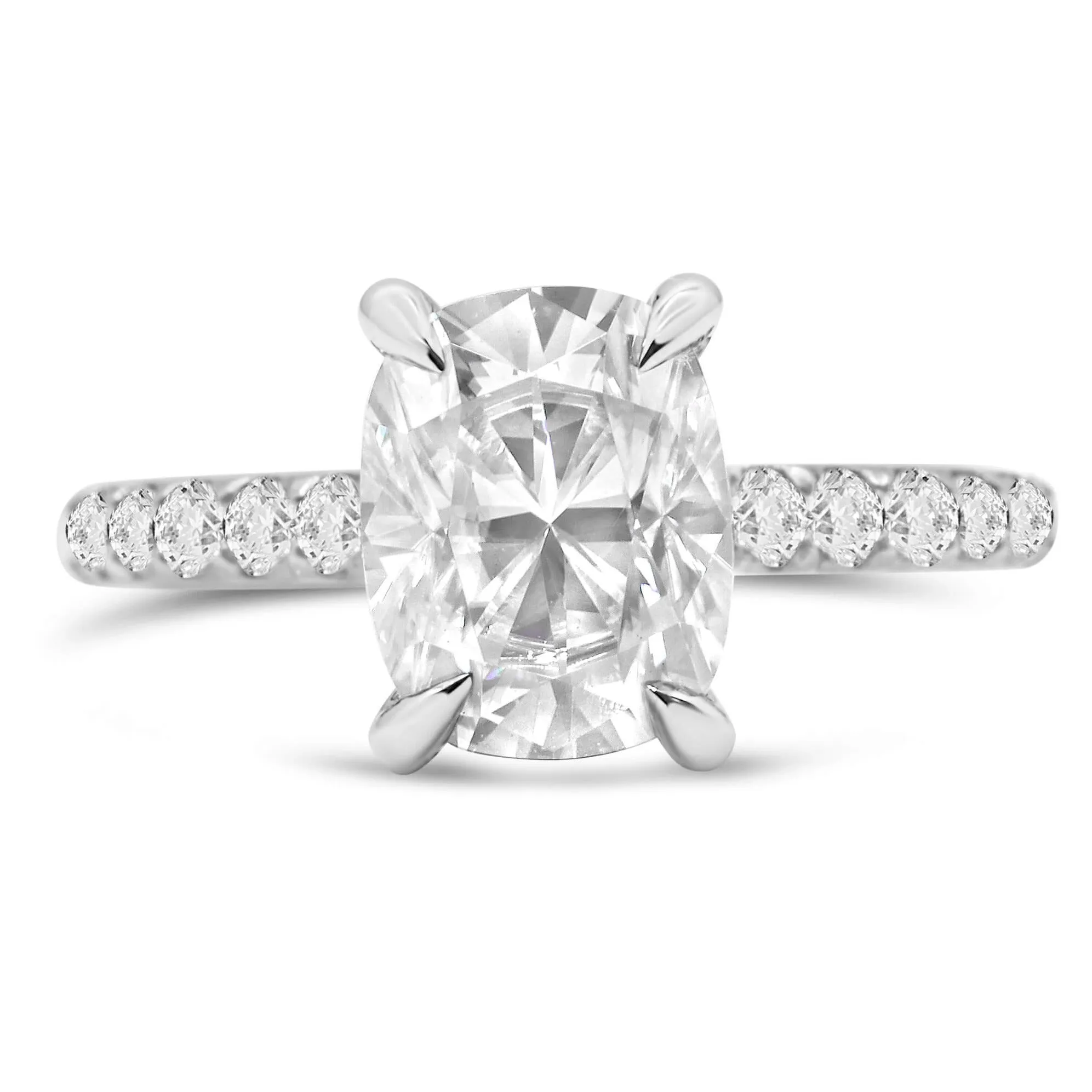 Andrea | Elongated Cushion Moissanite Engagement Ring