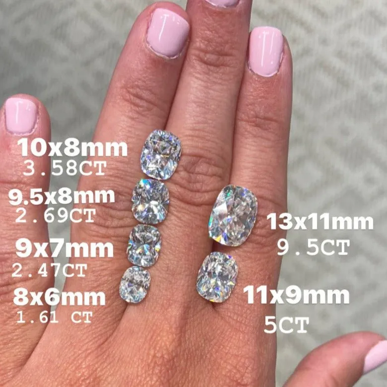 Andrea | Elongated Cushion Moissanite Engagement Ring