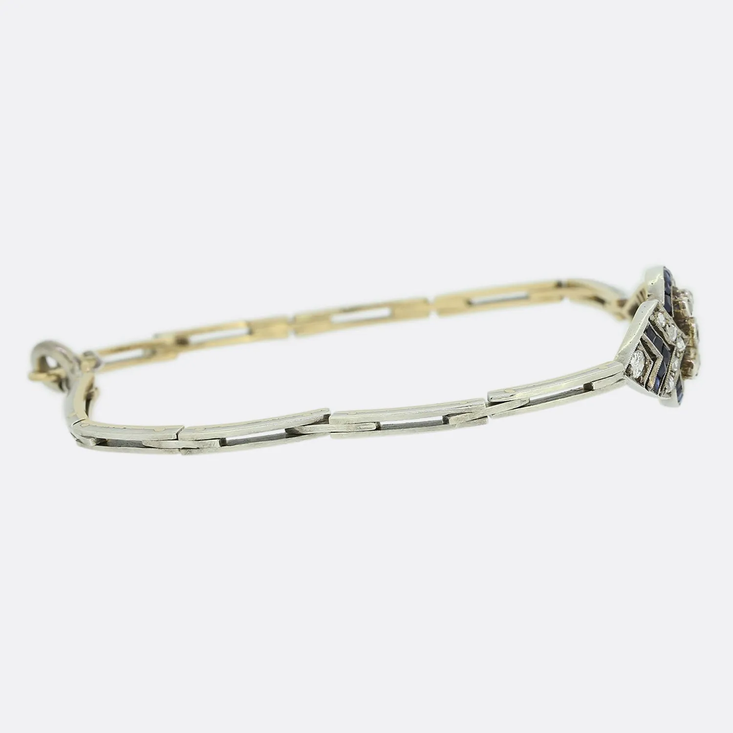 Art Deco Sapphire and Diamond Bracelet