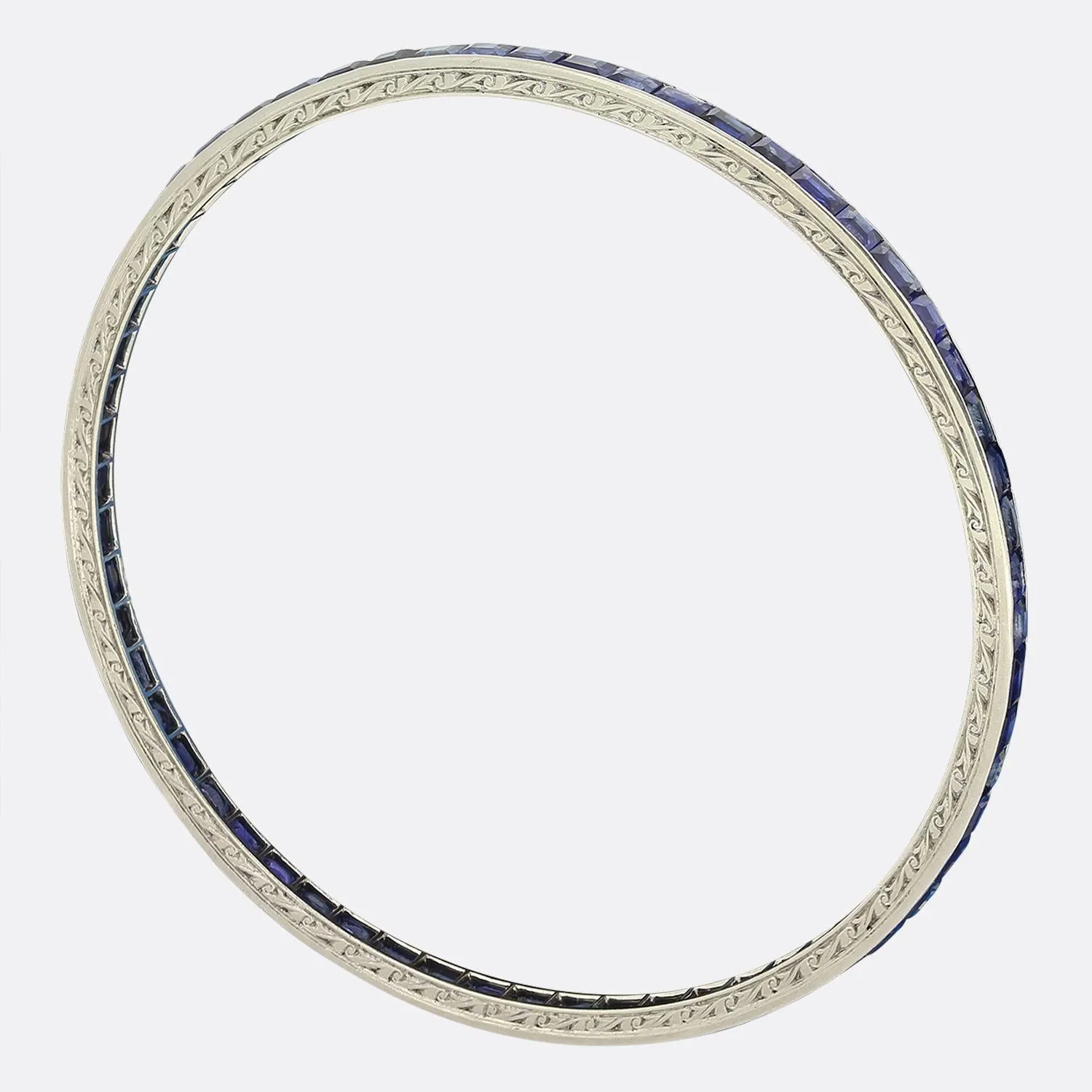 Art Deco Sapphire Bangle