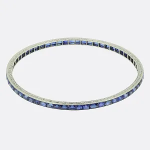 Art Deco Sapphire Bangle