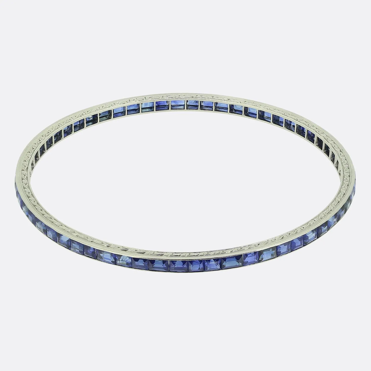 Art Deco Sapphire Bangle