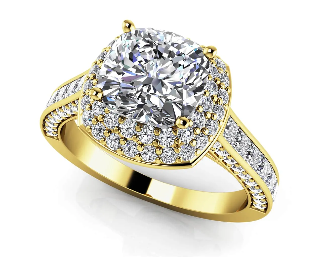 Beginning Journey Lab-Grown Diamond Engagement Ring with 1.56 ct. (0.50 ct. center diamond)