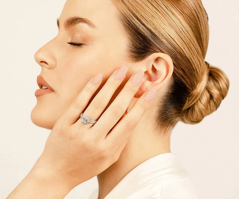 Beginning Journey Lab-Grown Diamond Engagement Ring with 1.56 ct. (0.50 ct. center diamond)