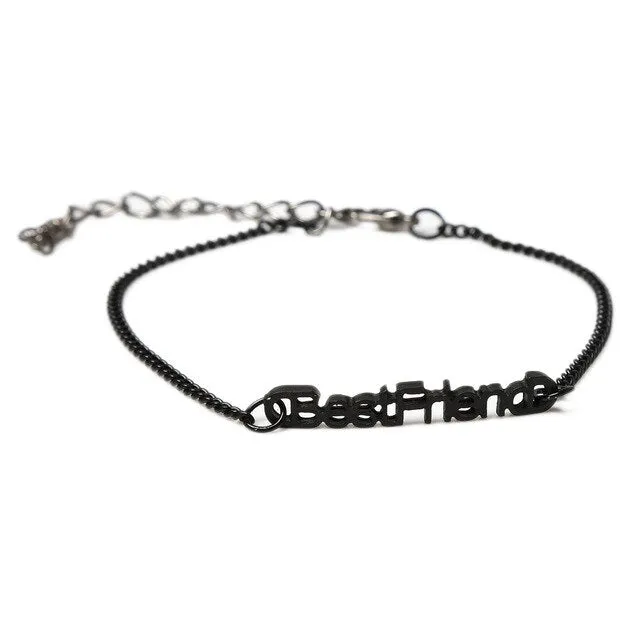 Best Friend Chain Charm Bracelet