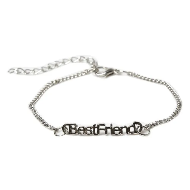 Best Friend Chain Charm Bracelet