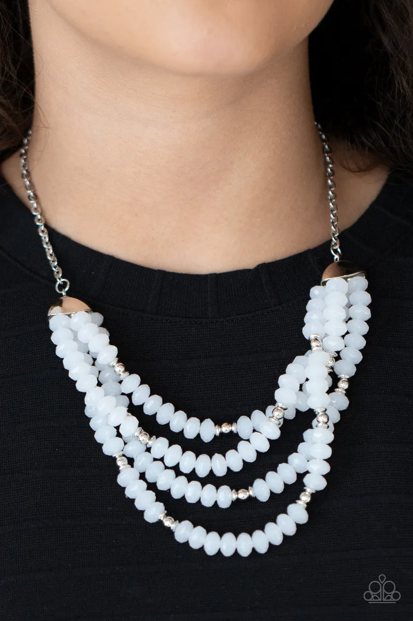 Best POSH-ible Taste White Paparazzi Necklace