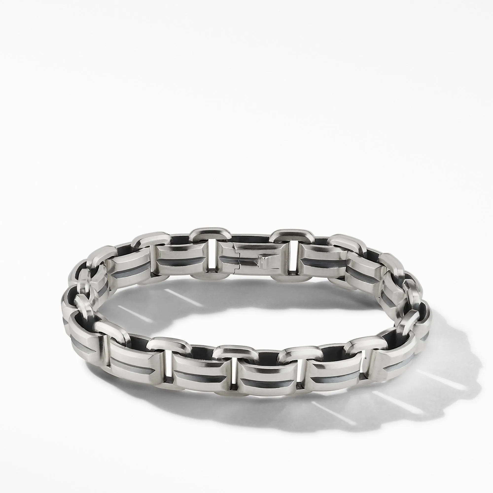 Beveled Link Bracelet, Size Medium