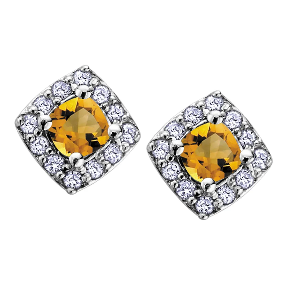 Birthstone Stud Earrings
