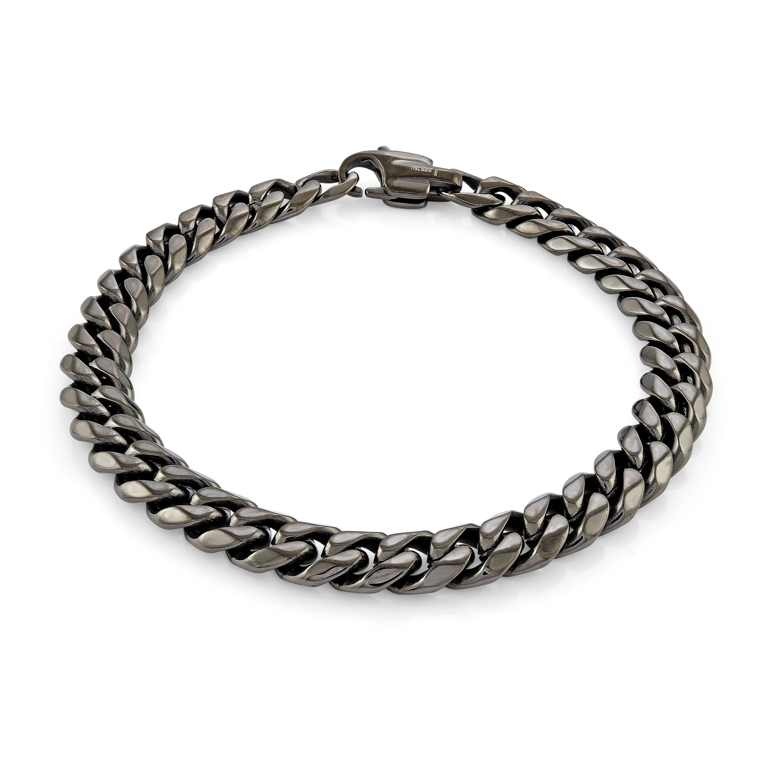 Black Cuban Link Bracelet 7.7mm