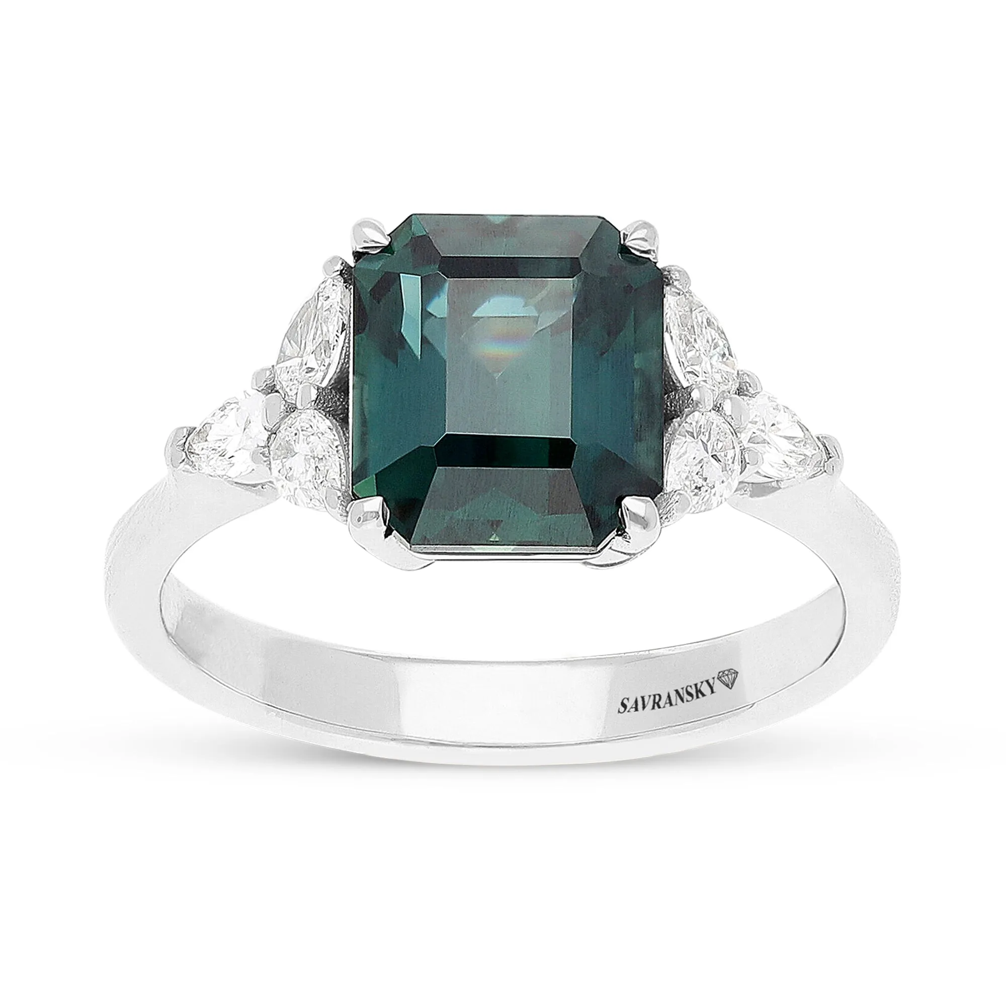 Blossom Green Sapphire Ring - 4.38 Carat