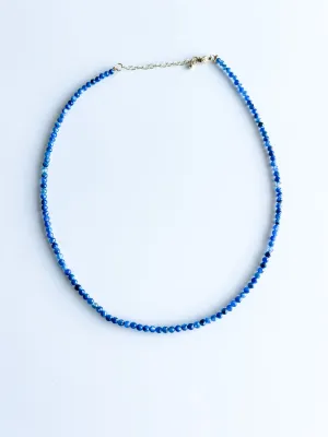 Blue kyanite mini candy gem necklace