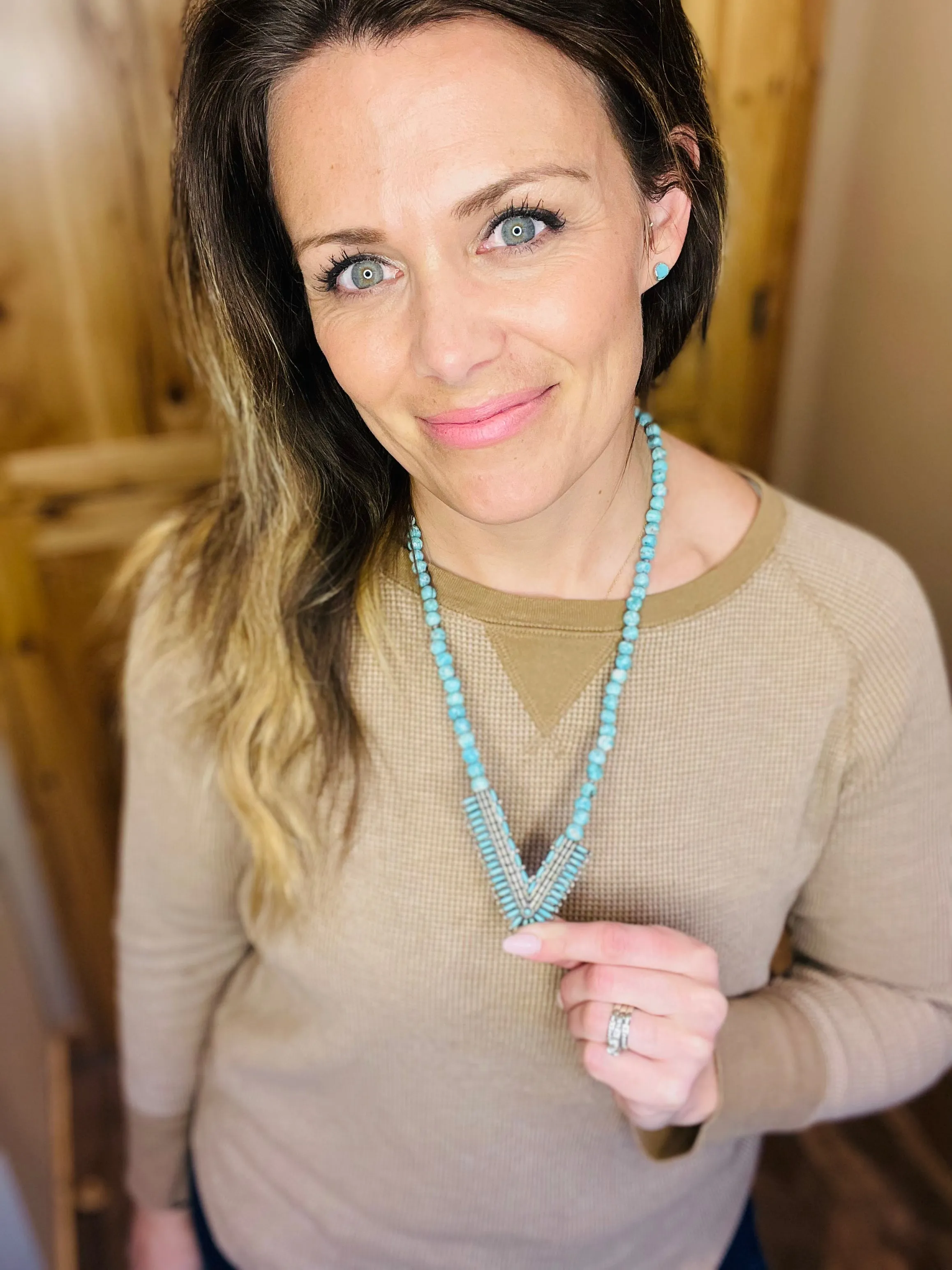 Bold Cowgirl Turquoise Necklace