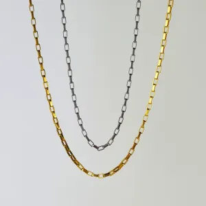 Bold Links Chain Necklace - Gold or Silver