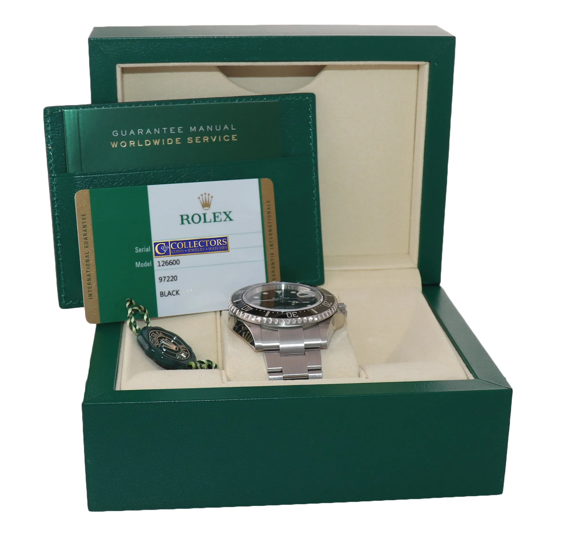 BRAND NEW 2020 PAPERS Mark II Rolex Red Sea-Dweller 43mm 126600 Steel Watch