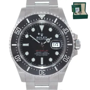 BRAND NEW 2020 PAPERS Mark II Rolex Red Sea-Dweller 43mm 126600 Steel Watch