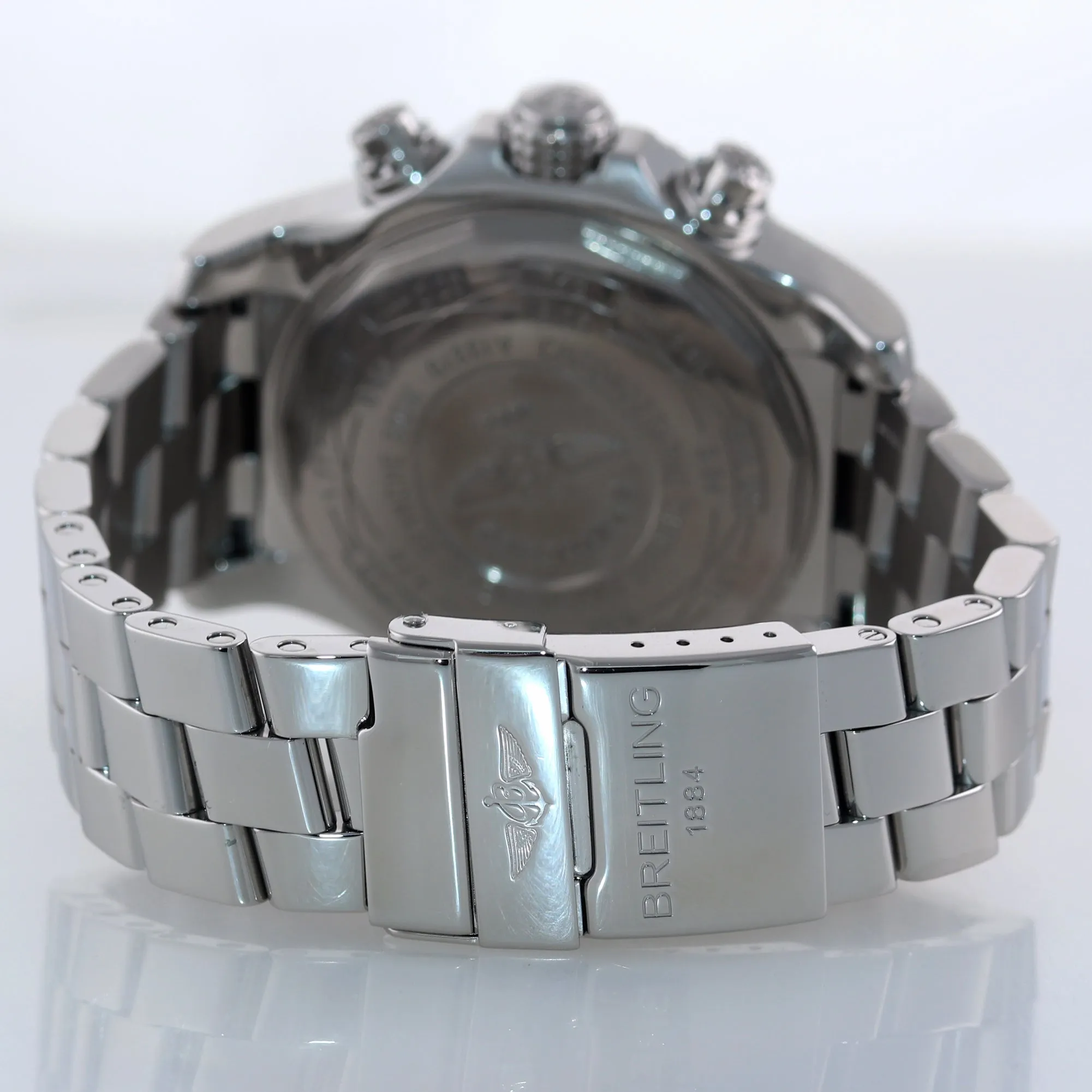 Breitling Super Avenger Chronograph MOP Diamond A13370 Steel 48mm Date Watch