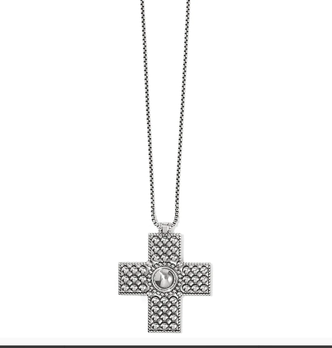 Brighton Pretty Tough Bold Cross Necklace JM7470