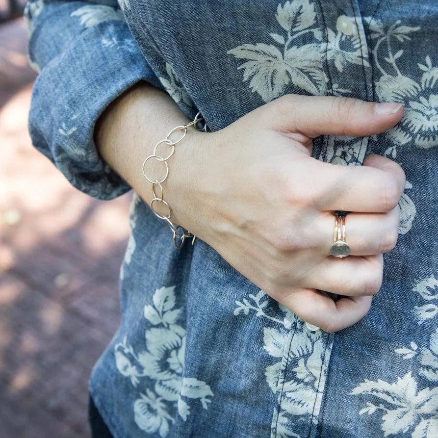 Bubble Chain Bracelet - Mixed Metals
