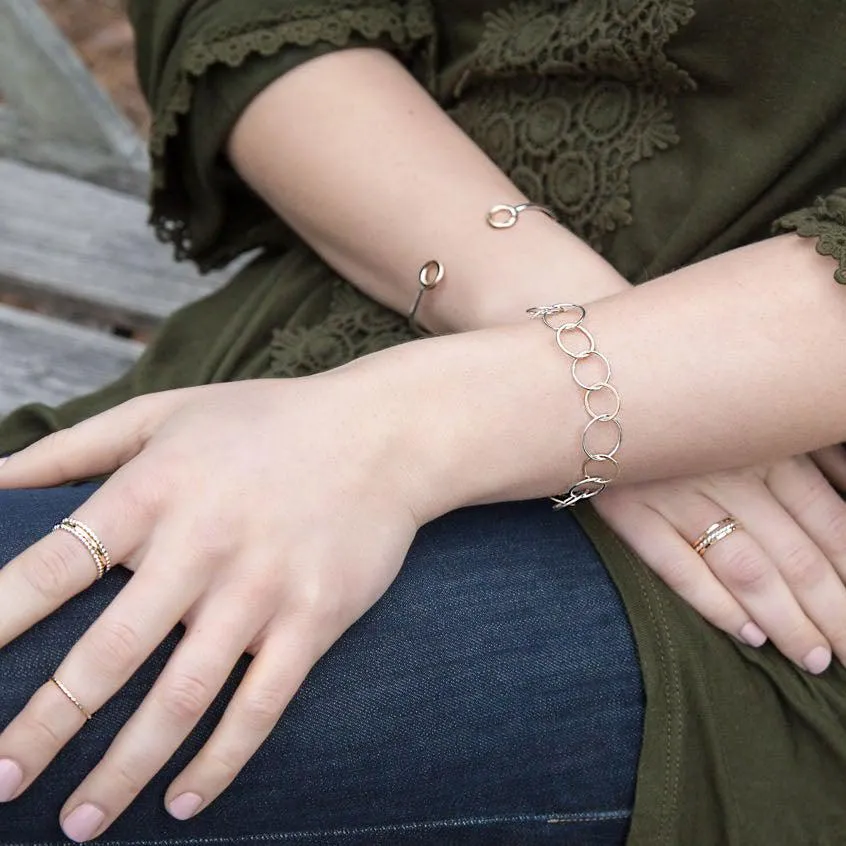 Bubble Chain Bracelet - Mixed Metals