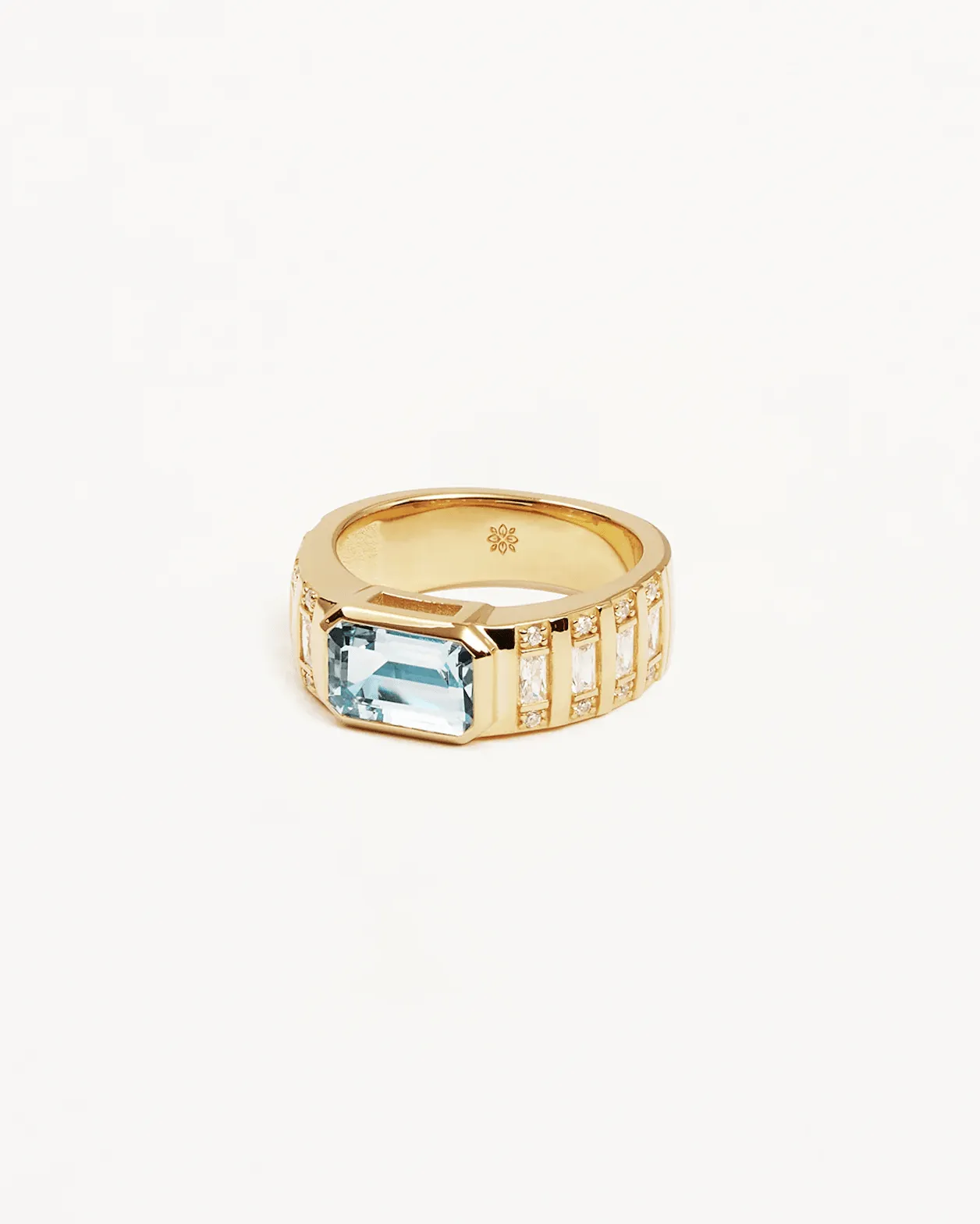 BY CHARLOTTE Calm Your Soul Topaz Ring - 18k Gold Vermeil
