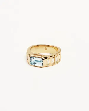 BY CHARLOTTE Calm Your Soul Topaz Ring - 18k Gold Vermeil