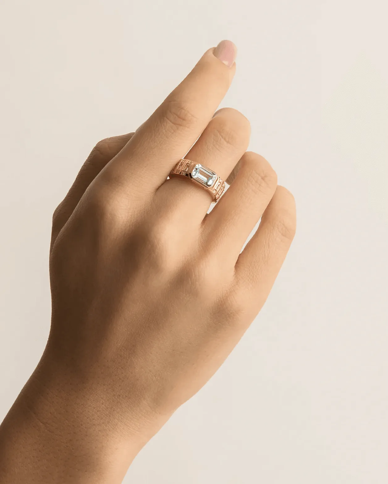 BY CHARLOTTE Calm Your Soul Topaz Ring - 18k Gold Vermeil