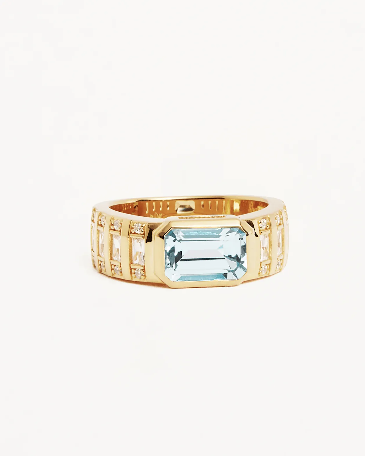 BY CHARLOTTE Calm Your Soul Topaz Ring - 18k Gold Vermeil
