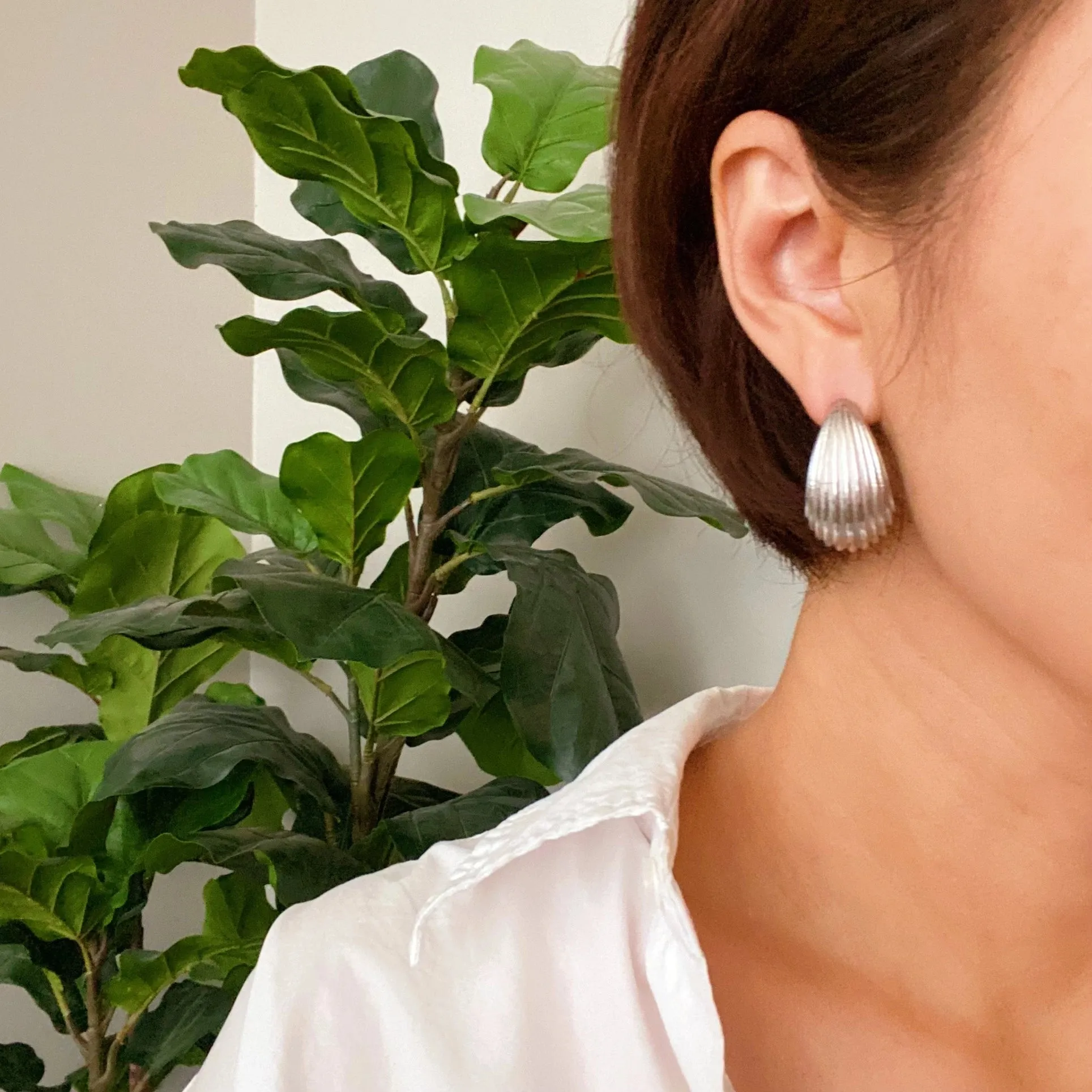 Cable Teardrop Earring