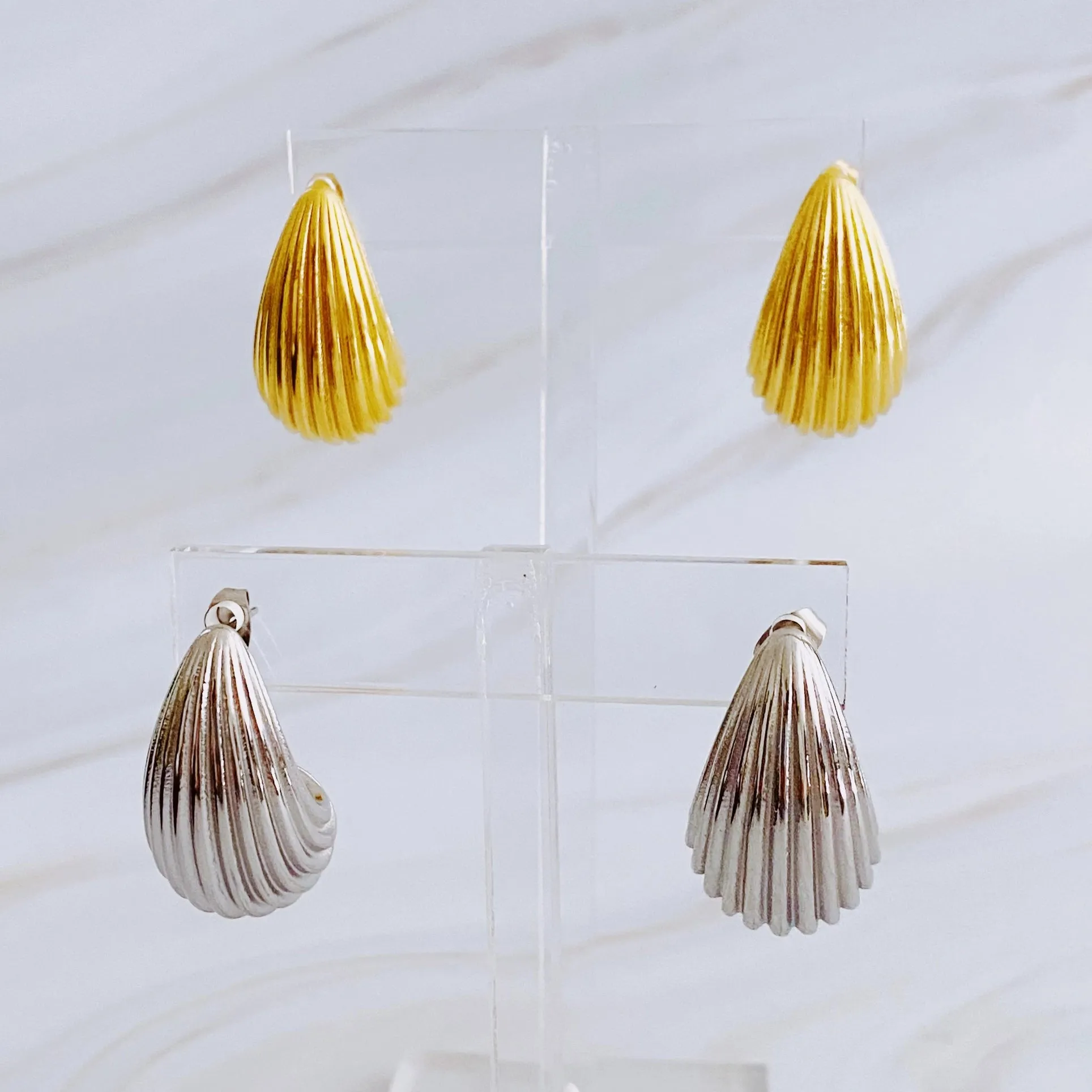 Cable Teardrop Earring