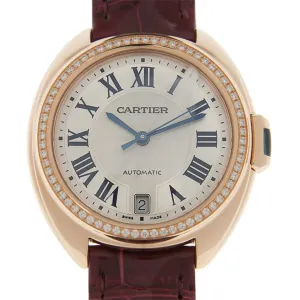Cartier Cle Diamond Silver Dial Ladies Watch WJCL0048