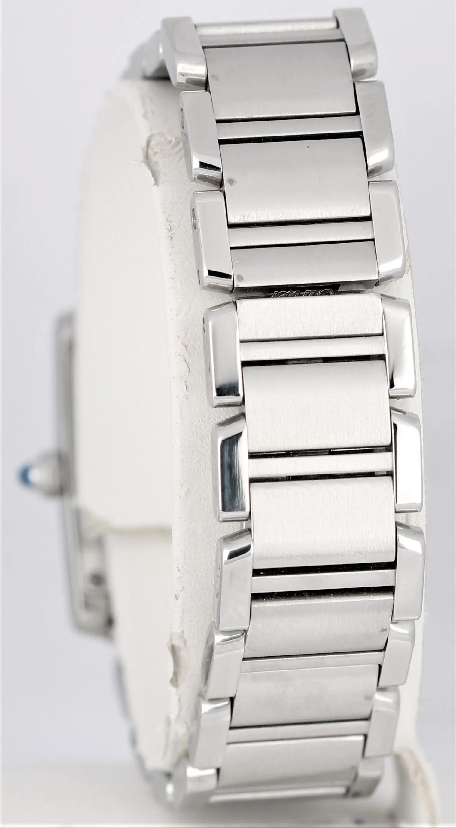 Cartier Tank Française Stainless White/Ivory Roman Swiss Quartz 2384 Watch