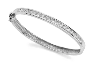 Channel Set Lab-Grown Diamond Bangle with 2.00 ct.(finished) 3mm