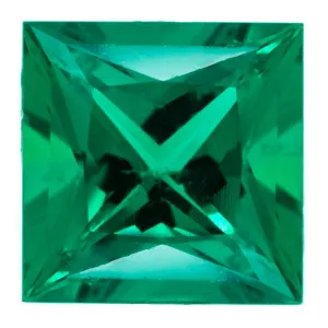 Chatham Lab-Grown Princess Emerald Stone Size