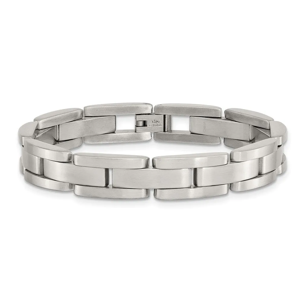 Chisel Stainless Steel Brushed 8 inch Link Bracelet