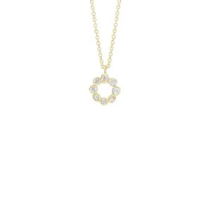 Circle Seed Pod Necklace in Vermeil