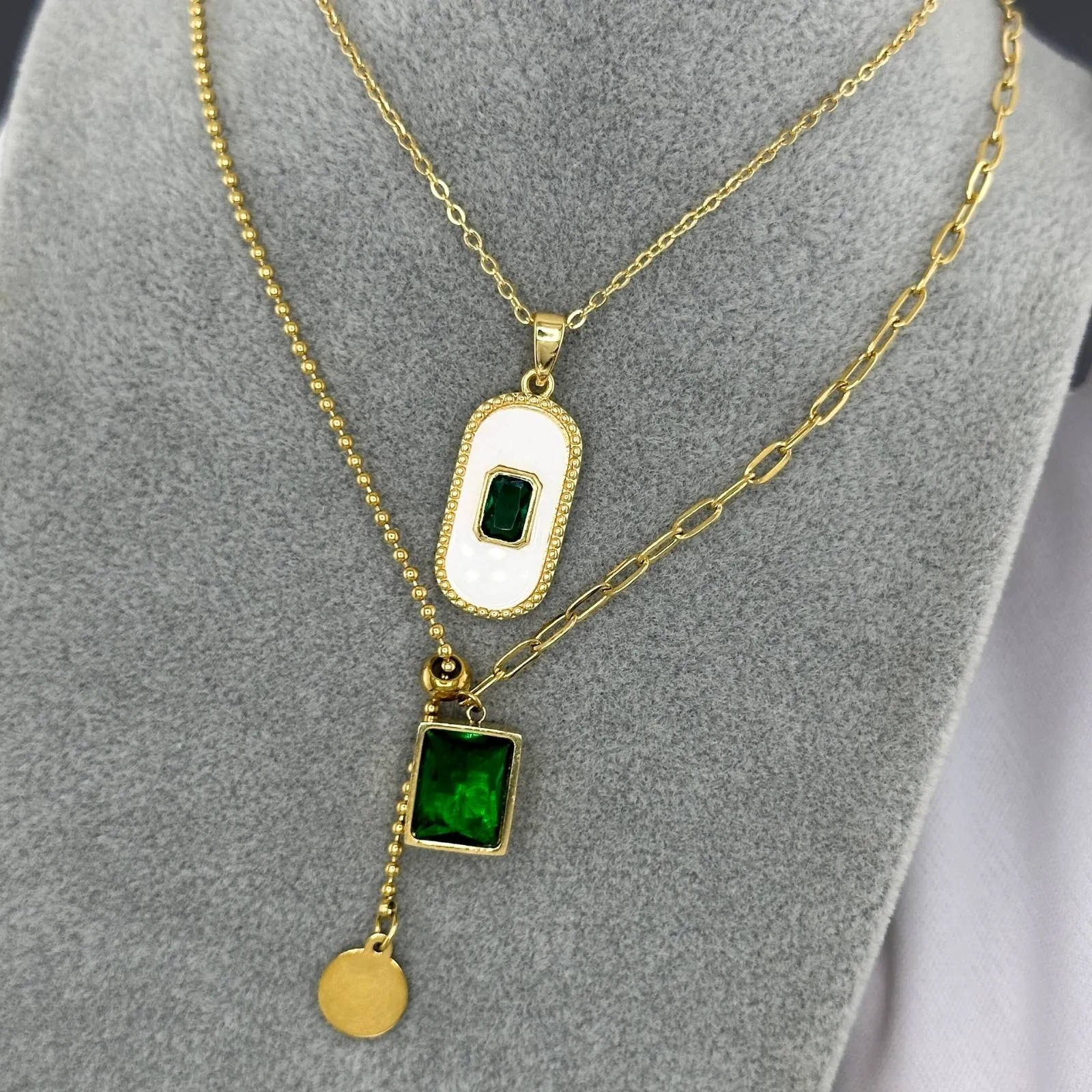 Classic Chain Necklace in 18K Gold Plated Steel