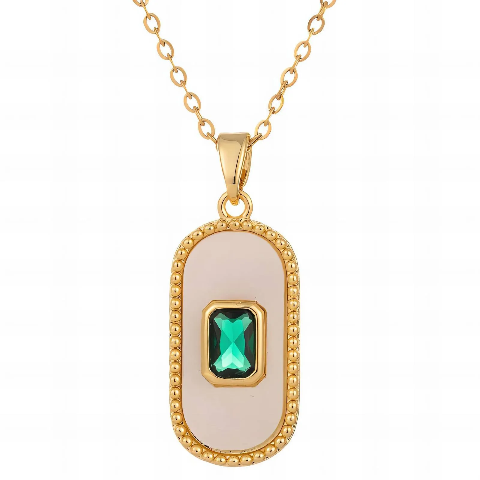 Classic Chain Necklace in 18K Gold Plated Steel