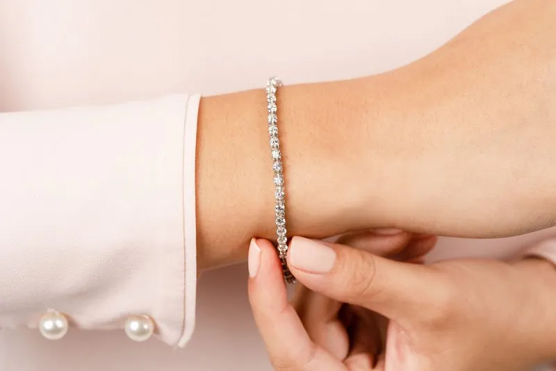 Classic Link Lab-Grown Diamond Tennis Bracelet with 2.05 ct.(finished) 2.1mm