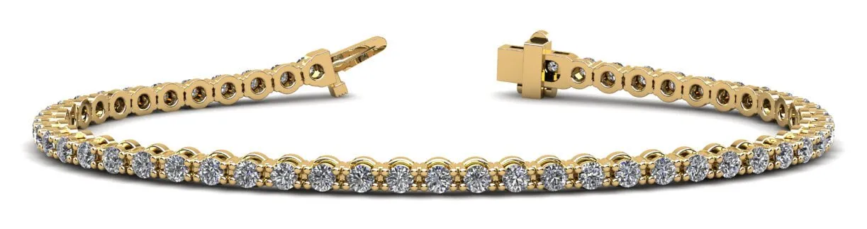 Classic Link Lab-Grown Diamond Tennis Bracelet with 2.05 ct.(finished) 2.1mm