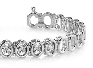 Classic Two Tone Add A Diamond Bracelet with 0.60 ct.(finished) 3mm
