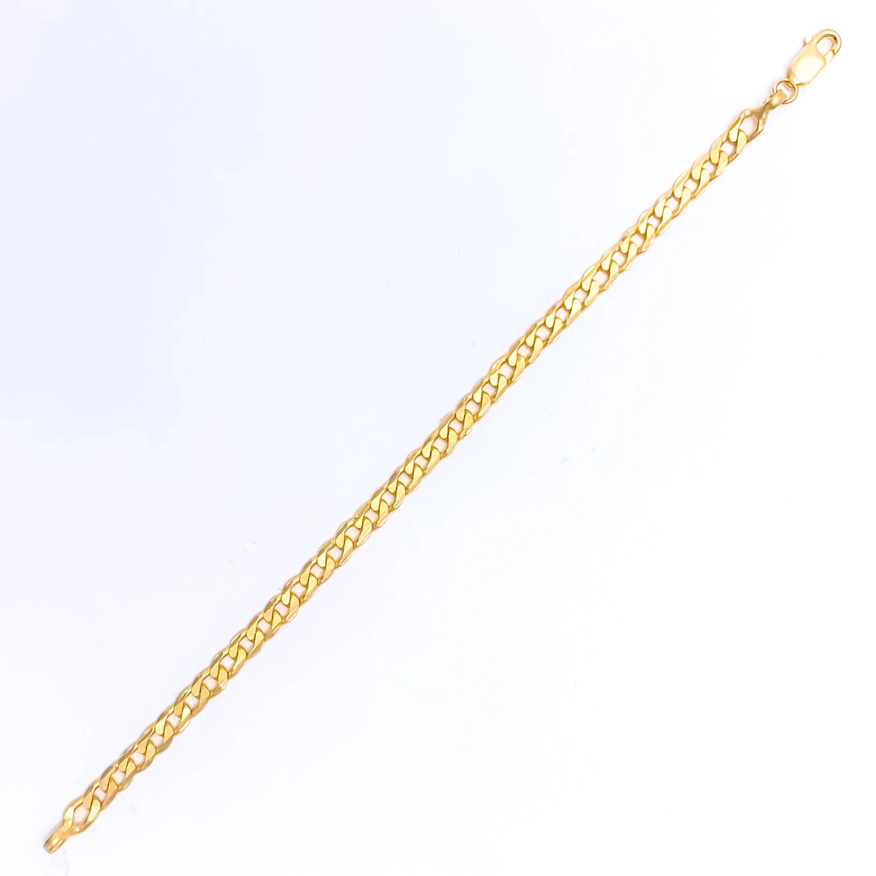 Classy Cuban Link 22k Gold Baby Bracelet