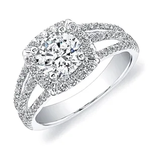 Coast Diamond Triple Shank Diamond Engagement Ring