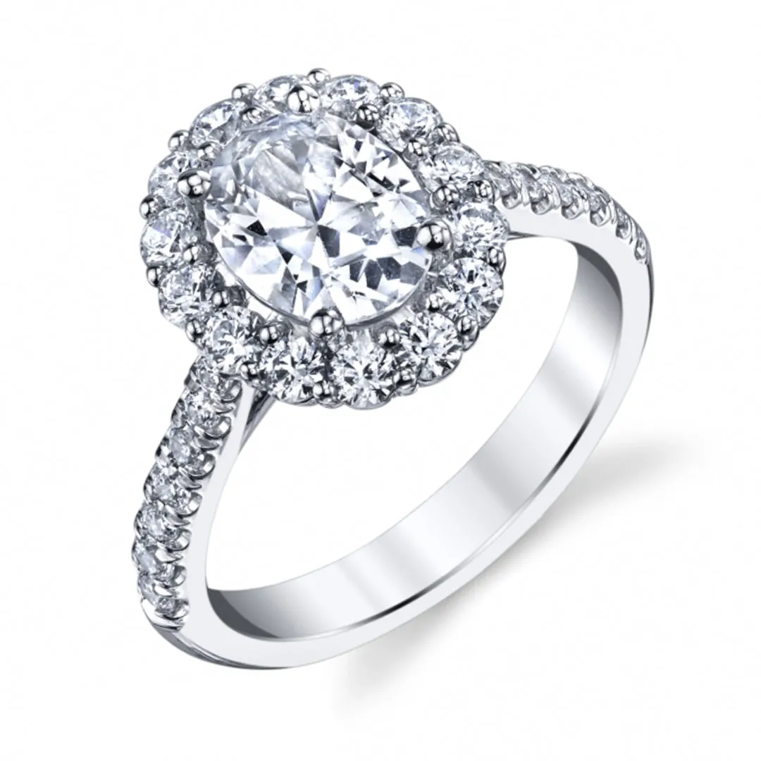 Coast Halo Diamond Engagement Ring