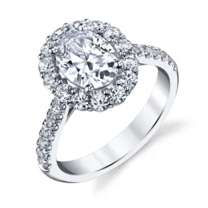 Coast Halo Diamond Engagement Ring