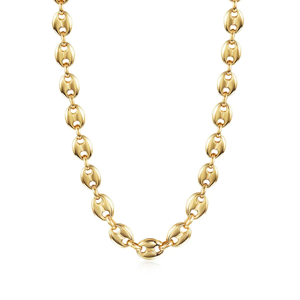 Coffee Bean Chain Necklace